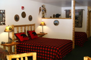 The Logger Suite at Meadowbrook Resort & DellsPackages.com in Wisconsin Dells