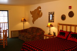 The Logger Suite at Meadowbrook Resort & DellsPackages.com in Wisconsin Dells