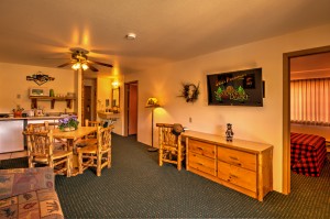 The Lumberjack Suite at Meadowbrook Resort & DellsPackages.com in Wisconsin Dells