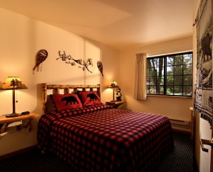 The Lumberjack Suite at Meadowbrook Resort & DellsPackages.com in Wisconsin Dells